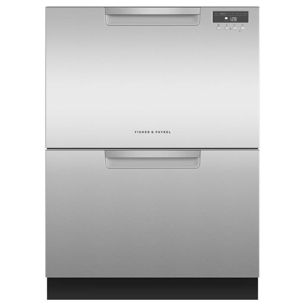 Fisher & Paykel - Stainless Steel, ADA Compliant, 6 Wash Cycles, 14 Place Settings, Pocket Handle - Stainless Steel