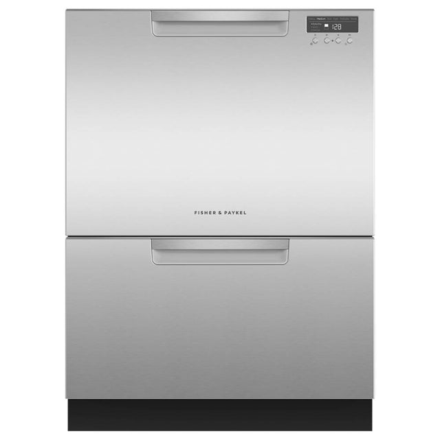 Fisher & Paykel - Stainless Steel,Tall, 6 Wash Cycles, 14 Place Settings, Pocket Handle, Water Softener - Stainless Steel