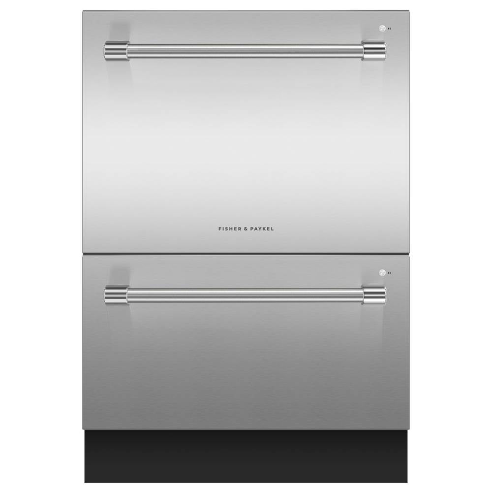 Fisher & Paykel - Stainless Steel, Tall, 6 Wash Cycles, 14 Place Settings, Professional Round Flush Handle - Stainless Steel