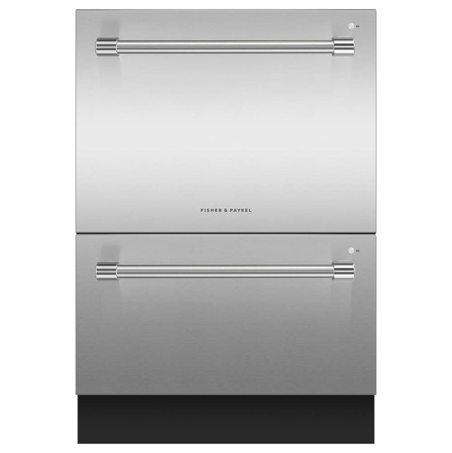 Fisher & Paykel - Stainless Steel, Tall, 6 Wash Cycles, 14 Place Settings, Professional Round Flush Handle - Stainless Steel