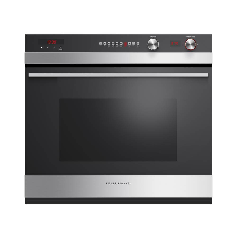 Fisher & Paykel - 30'' Oven, 9 Function, Dial, Self-cleaning - Stainless Steel
