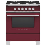 Fisher & Paykel - 30'' Range, 4 Burners, Red - Red