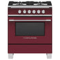 Fisher & Paykel - 30'' Range, 4 Burners, Red - Red