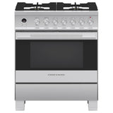 Fisher & Paykel - 30'' Range, 4 Burners, Self-cleaning, with Hob Rail
