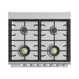 30'' Range, 4 Burners, Self-cleaning, with Hob Rail
