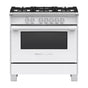 Fisher & Paykel - 36'' Range, 5 Burners, White - White