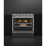 36'' Range, 5 Burners, with Hob Rail