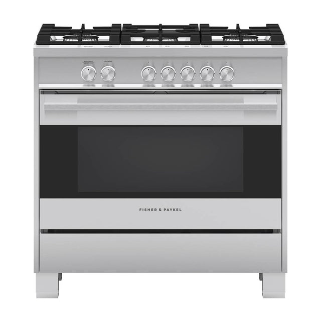 Fisher & Paykel - 36'' Range, 5 Burners, with Hob Rail