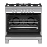 36'' Range, 5 Burners, with Hob Rail
