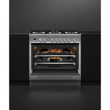 36'' Range, 5 Burners, Self-Cleaning, with Hob Rail