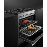 36'' Range, 5 Burners, Self-Cleaning, with Hob Rail