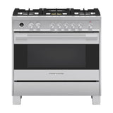 Fisher & Paykel - 36'' Range, 5 Burners, Self-Cleaning, with Hob Rail