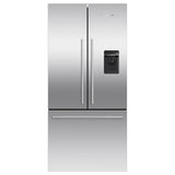 Fisher & Paykel - 32'' French Door Refrigerator Freezer, Stainless Steel, 17 cu ft, Ice & External Water, Counter Depth, Contemporary Square Handle