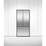 32'' French Door Refrigerator Freezer, Stainless Steel, 17 cu ft, Non Ice & Water, Counter Depth, Contemporary Square Handle