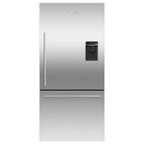 Fisher & Paykel - 32'' Bottom Mount Refrigerator Freezer, Stainless Steel, 17.1 cu ft, Ice & External Water, Counter Depth, Right Hinge, Contemporary Square Handle - Stainless Steel