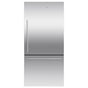 Fisher & Paykel - 32'' Bottom Mount Refrigerator Freezer, Stainless Steel, 17.1 cu ft, Non Ice & Water, Counter Depth, Right Hinge, Contemporary Square Handle - Stainless Steel