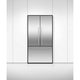 36'' French Door Refrigerator Freezer, Stainless Steel, 20.1 cu ft, Non Ice & Internal Water, Counter Depth, Contemporary Square Handle