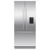 Fisher & Paykel - 32'' French Door Refrigerator Freezer, 72'' H, 14.7 cu ft, F&P Stainless Panel Req, Ice & Internal Water Requires - RD3272AU UB
