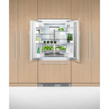 36'' French Door Refrigerator Freezer, 72'' H, 16.8 cu ft, Panel Ready, Ice Only