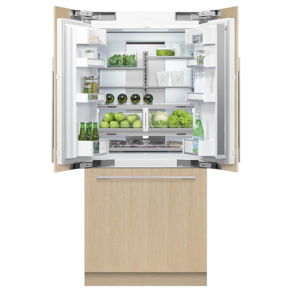 36'' French Door Refrigerator Freezer, 80'' H, 16.8 cu ft, Panel Ready, Ice Only