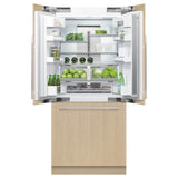 36'' French Door Refrigerator Freezer, 80'' H, 16.8 cu ft, Panel Ready, Ice Only