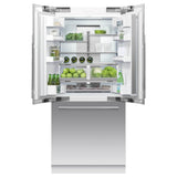 36'' French Door Refrigerator Freezer, 80'' H, 16.8 cu ft, Panel Ready, Ice Only