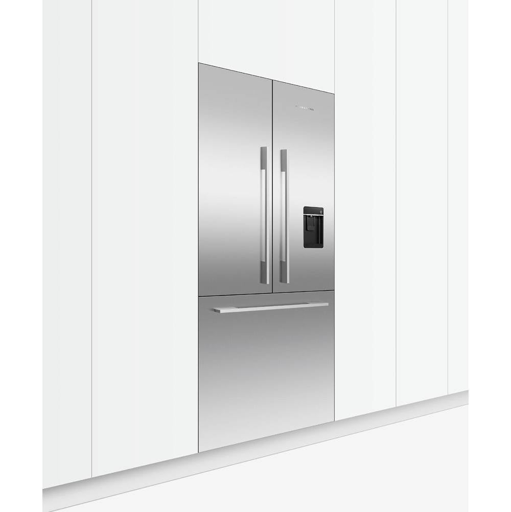 36'' French Door Refrigerator Freezer, 80'' H, 16.8 cu ft, F&P Stainless Panel Req, Ice & External Water Requires - RD3680AU or RD3684AU