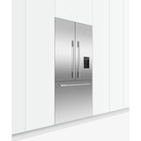 36'' French Door Refrigerator Freezer, 80'' H, 16.8 cu ft, F&P Stainless Panel Req, Ice & External Water Requires - RD3680AU or RD3684AU