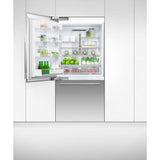 36'' Bottom Mount Refrigerator Freezer, 80'' H, 16.8 cu ft, Panel Ready, Ice Only, Left Hinge