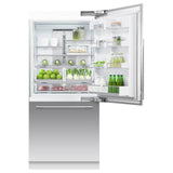 36'' Bottom Mount Refrigerator Freezer, 80'' H, 16.8 cu ft, Panel Ready, Ice Only, Right Hinge