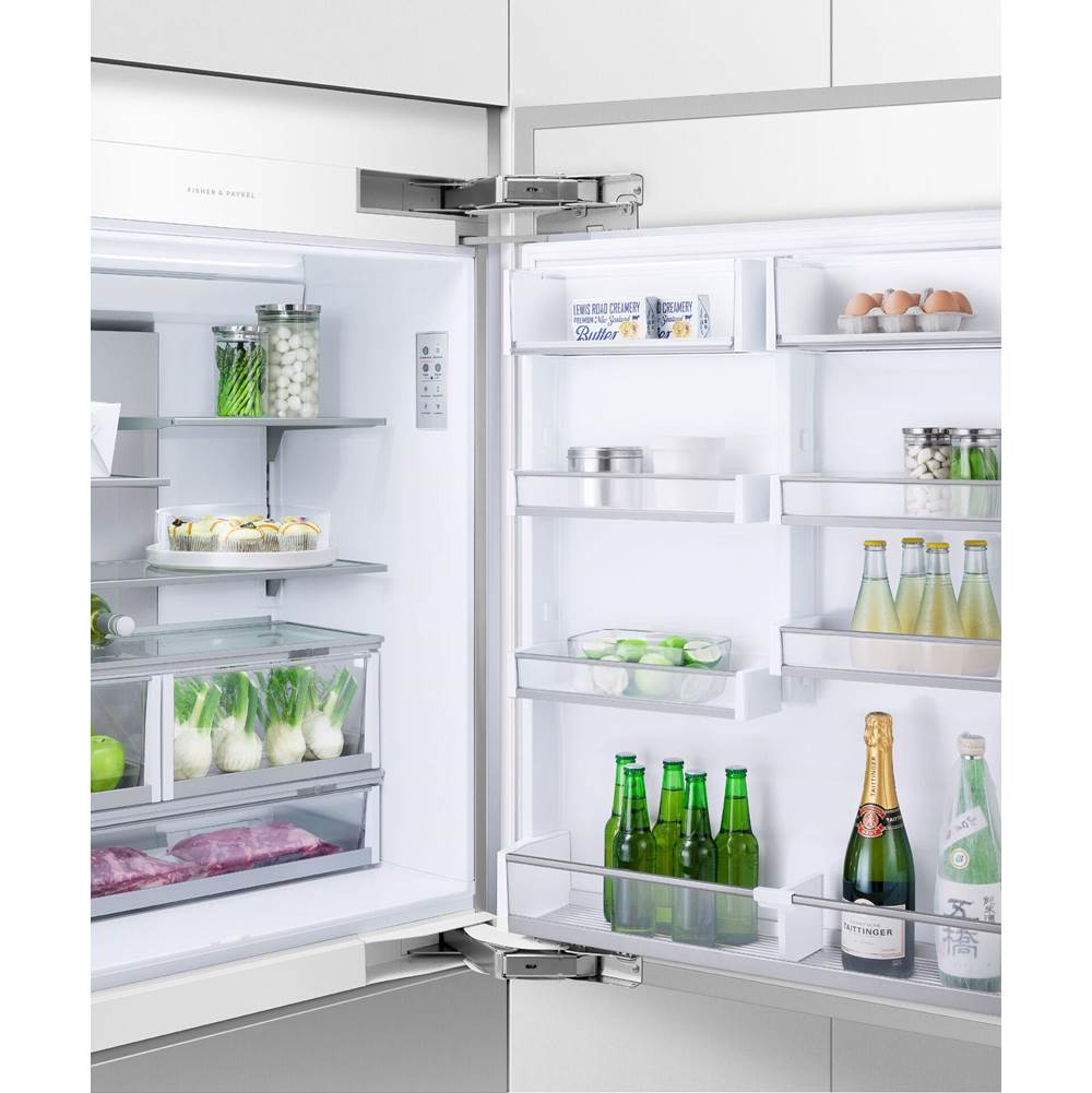 36'' Bottom Mount Refrigerator Freezer, 80'' H, 16.8 cu ft, Panel Ready, Ice Only, Right Hinge