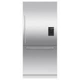 Fisher & Paykel - 36'' Bottom Mount Refrigerator Freezer, 80'' H, 16.8 cu ft, F&P Stainless Panel Req, Ice and External Water Requires - RD3680WRU or RD3684WRU