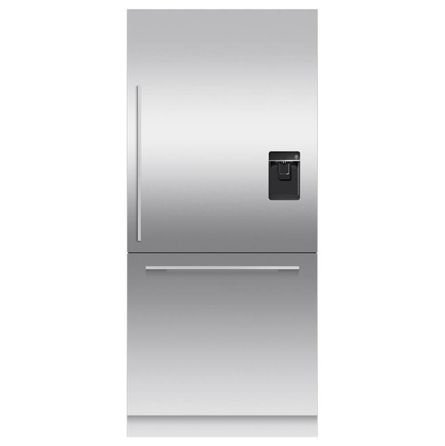 Fisher & Paykel - 36'' Bottom Mount Refrigerator Freezer, 80'' H, 16.8 cu ft, F&P Stainless Panel Req, Ice and External Water Requires - RD3680WRU or RD3684WRU