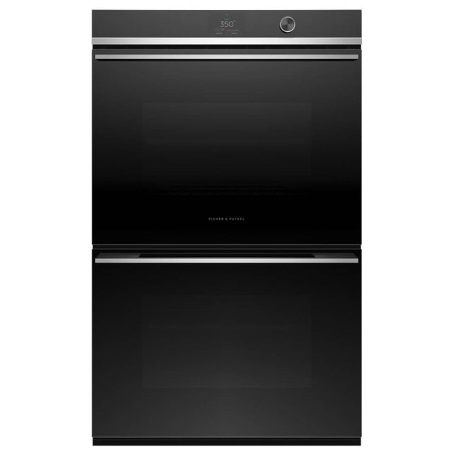 Fisher & Paykel - 30'' Double Oven, 17 Function, Touch Screen with Dial, Self-cleaning - New Contemporary Styling - Stainless Steel