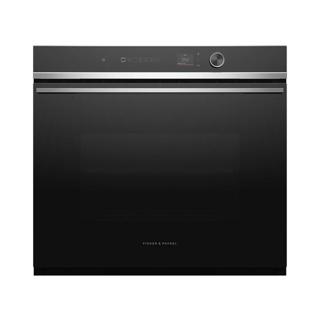 Fisher & Paykel - 30'' Oven, 14 Function, Touch Display with Dial, Self-cleaning  - New Contemporary Styling - Stainless Steel
