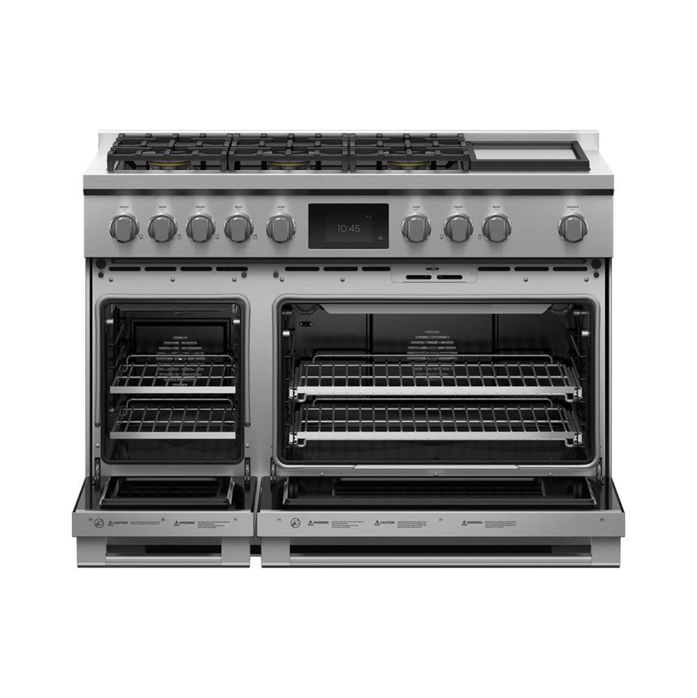 48' Range, 6 Burners with Griddle, Self-cleaning, LPG
