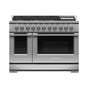 Fisher & Paykel - 48'' Range, 6 Burners with Griddle, Natural Gas