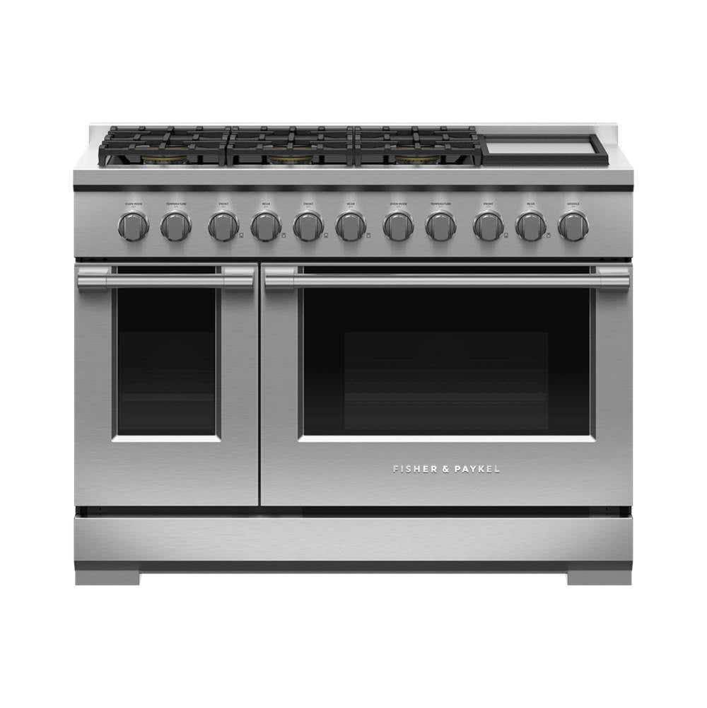 Fisher & Paykel - 48'' Range, 6 Burners with Griddle, LPG