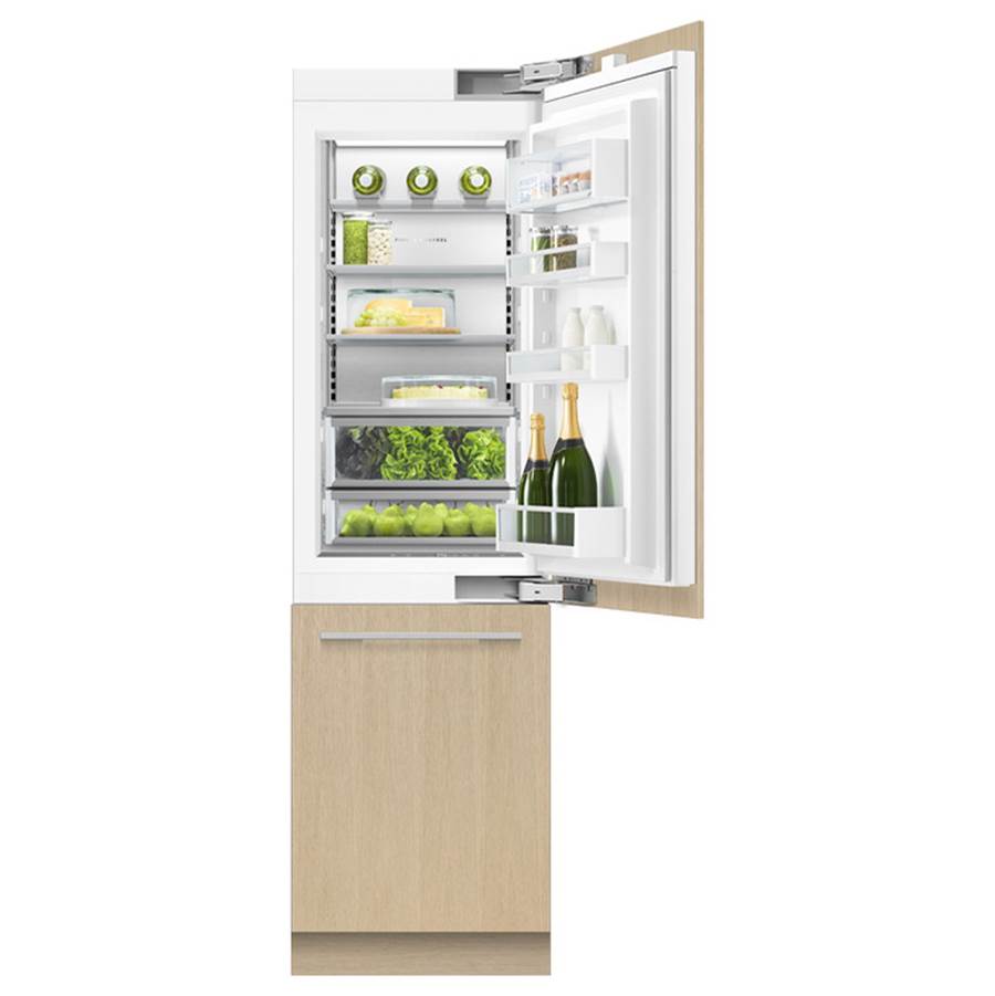24'' VTZ Column Bottom Mount Refrigerator Freezer, Panel Ready, 12.1 cu ft, Stainless Interior, Ice & Internal Water, Right Hinge