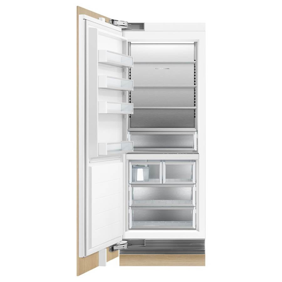 30'' VTZ Column Freezer, Panel Ready, 15.6 cu ft, Stainless Interior, Ice Only, Left Hinge (Includes Joiner Kit)