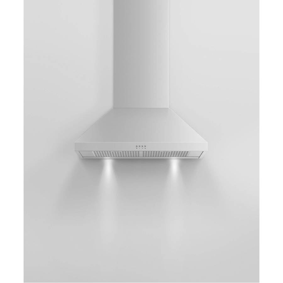 30'' Pyramid Chimney Wall Hood, 600 CFM, Stainless Steel