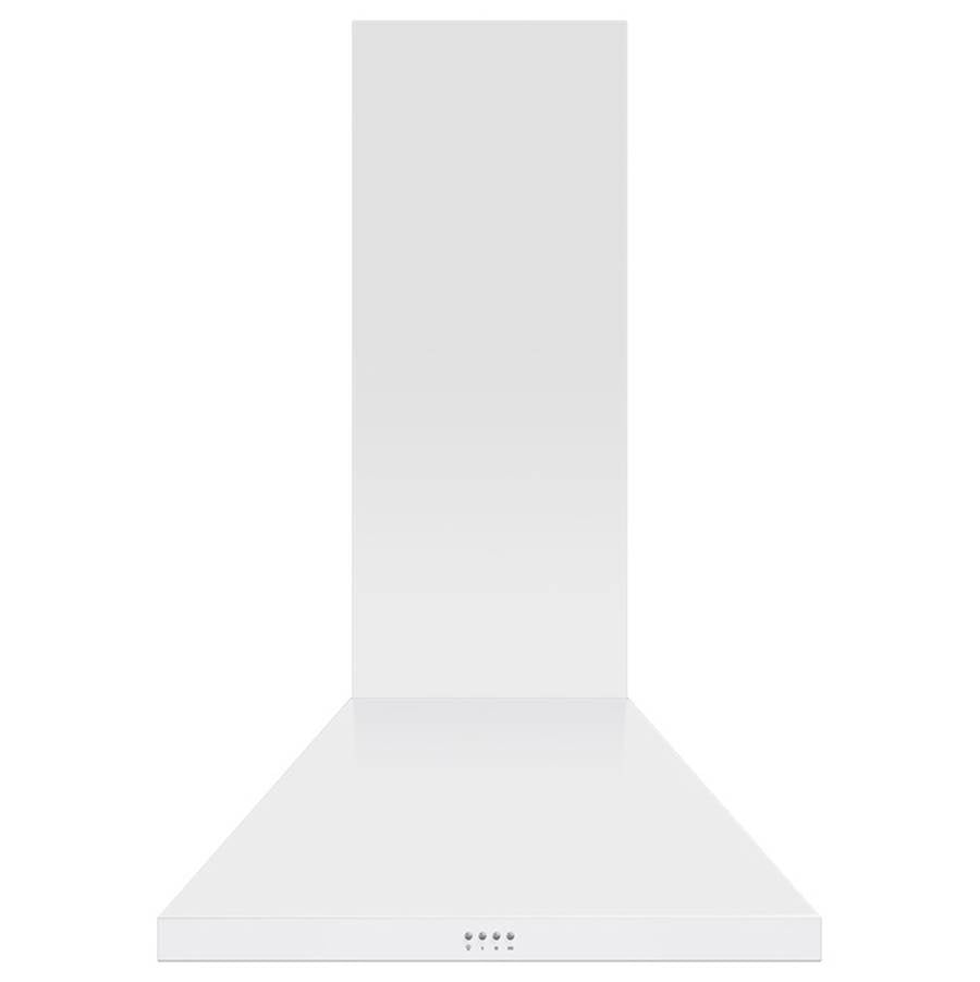 Fisher & Paykel - 30'' Pyramid Chimney Wall Hood, 600 CFM, White - White