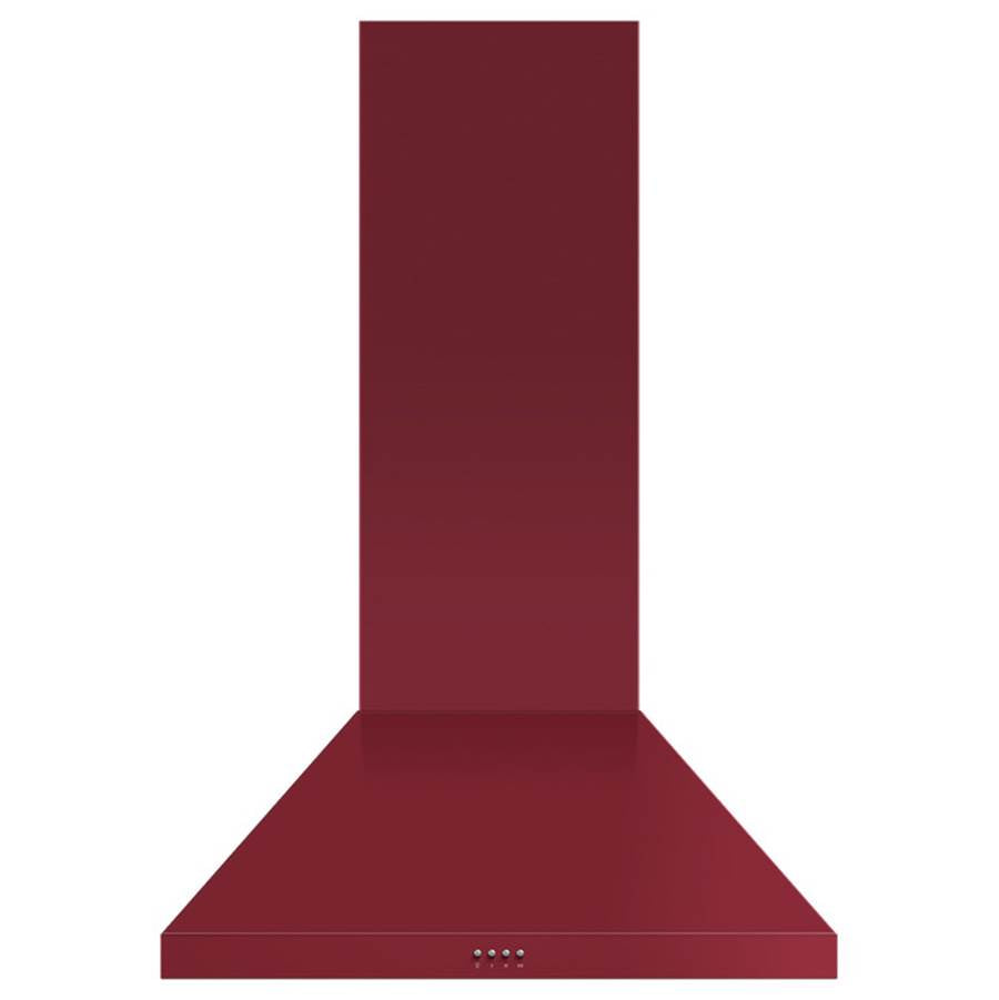 Fisher & Paykel - 30'' Pyramid Chimney Wall Hood, 600 CFM, Red - Red