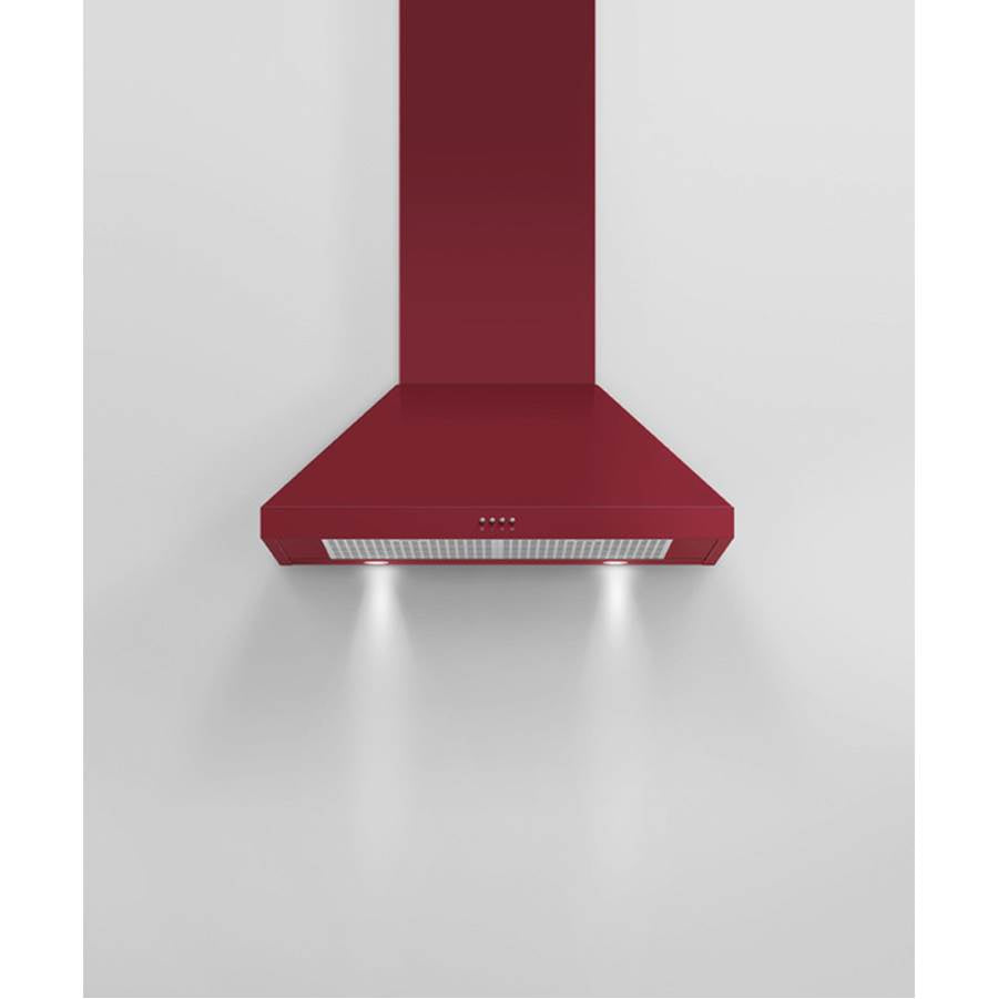 30'' Pyramid Chimney Wall Hood, 600 CFM, Stainless Steel