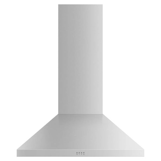 Fisher & Paykel - 36'' Pyramid Chimney Wall Hood, 600 CFM, Stainless Steel - Stainless Steel