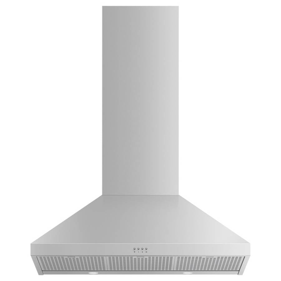 36'' Pyramid Chimney Wall Hood, 600 CFM, Stainless Steel
