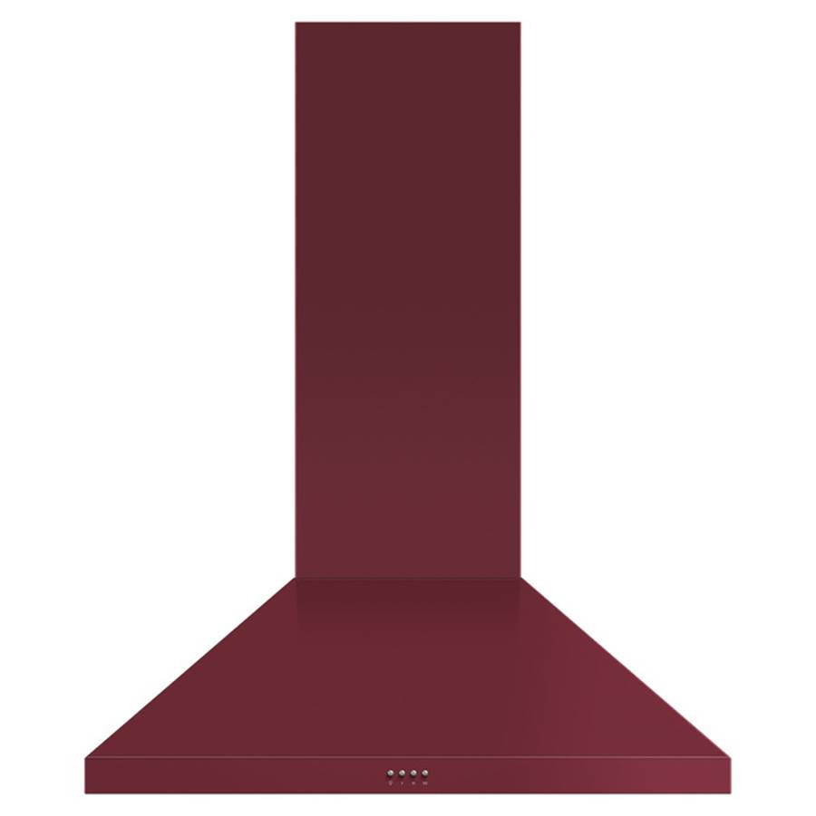 Fisher & Paykel - 36'' Pyramid Chimney Wall Hood, 600 CFM, Red - Red