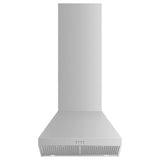 24'' Pyramid Chimney Wall Hood, 600 CFM, Stainless Steel
