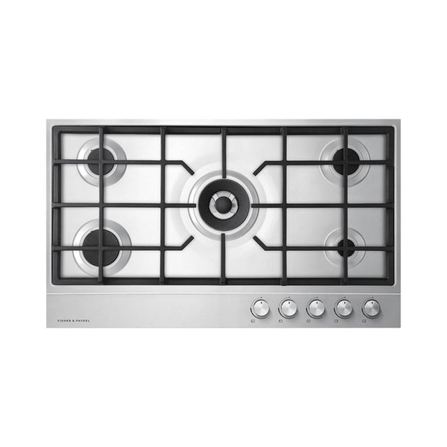 Fisher & Paykel - 36'' Cooktop, 5 Burners, Natural Gas - Stainless Steel