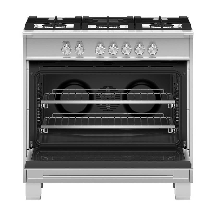 36'' Range, 5 Burners, Stainless Steel